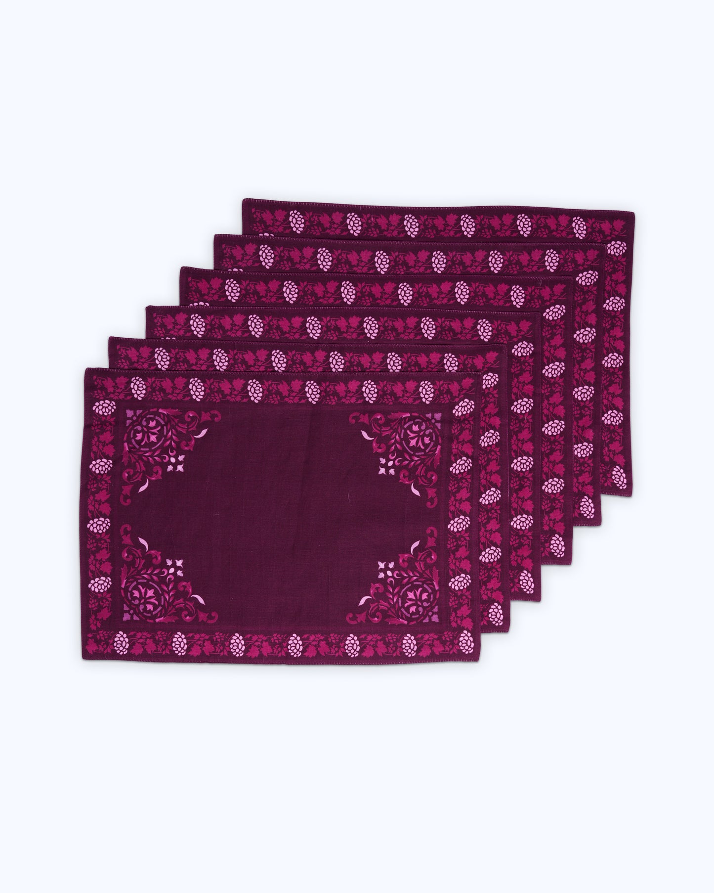 Table mats inspired by wall murals (set of 6)
