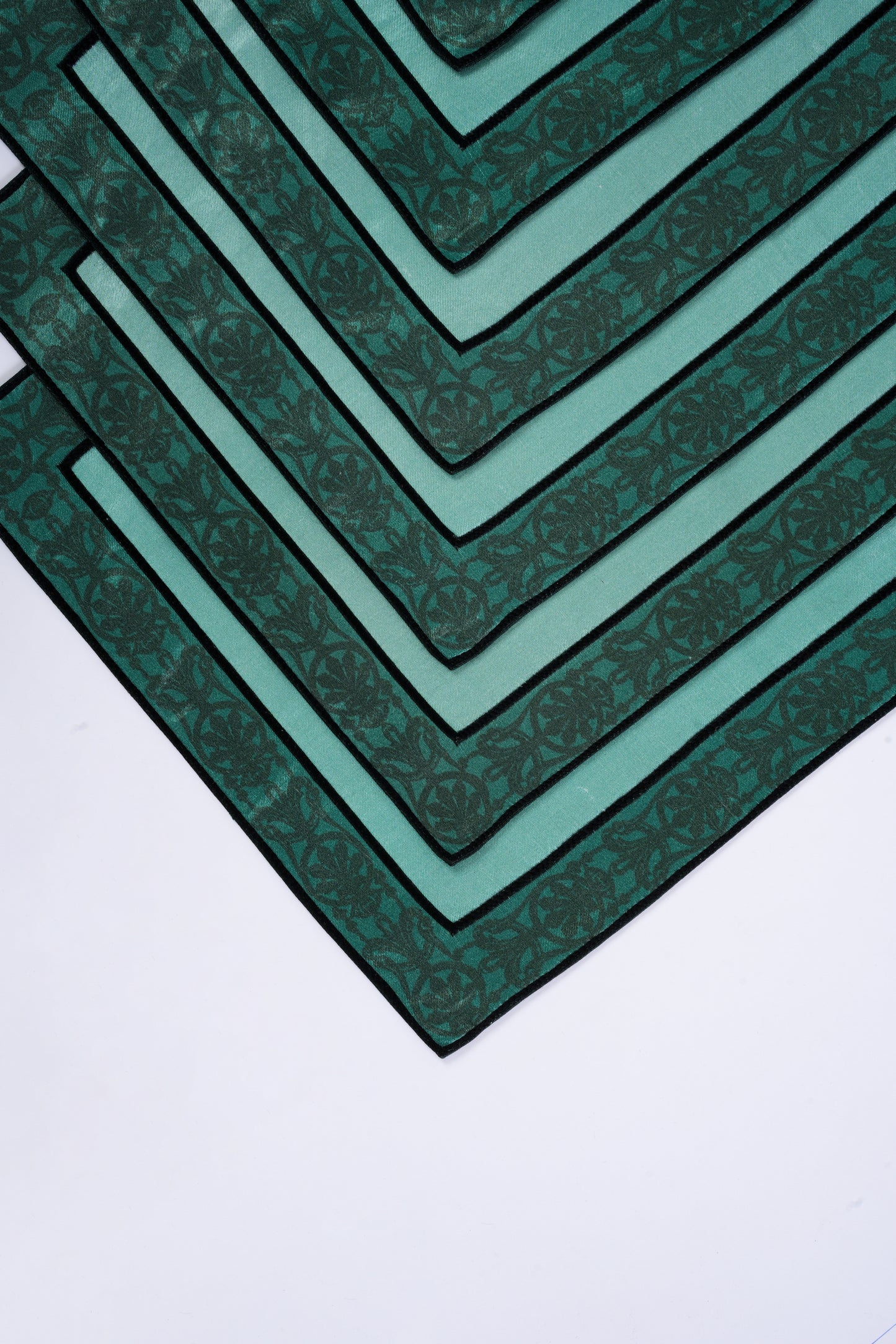 Table mats with intricate hand embroidered borders (set of 6)