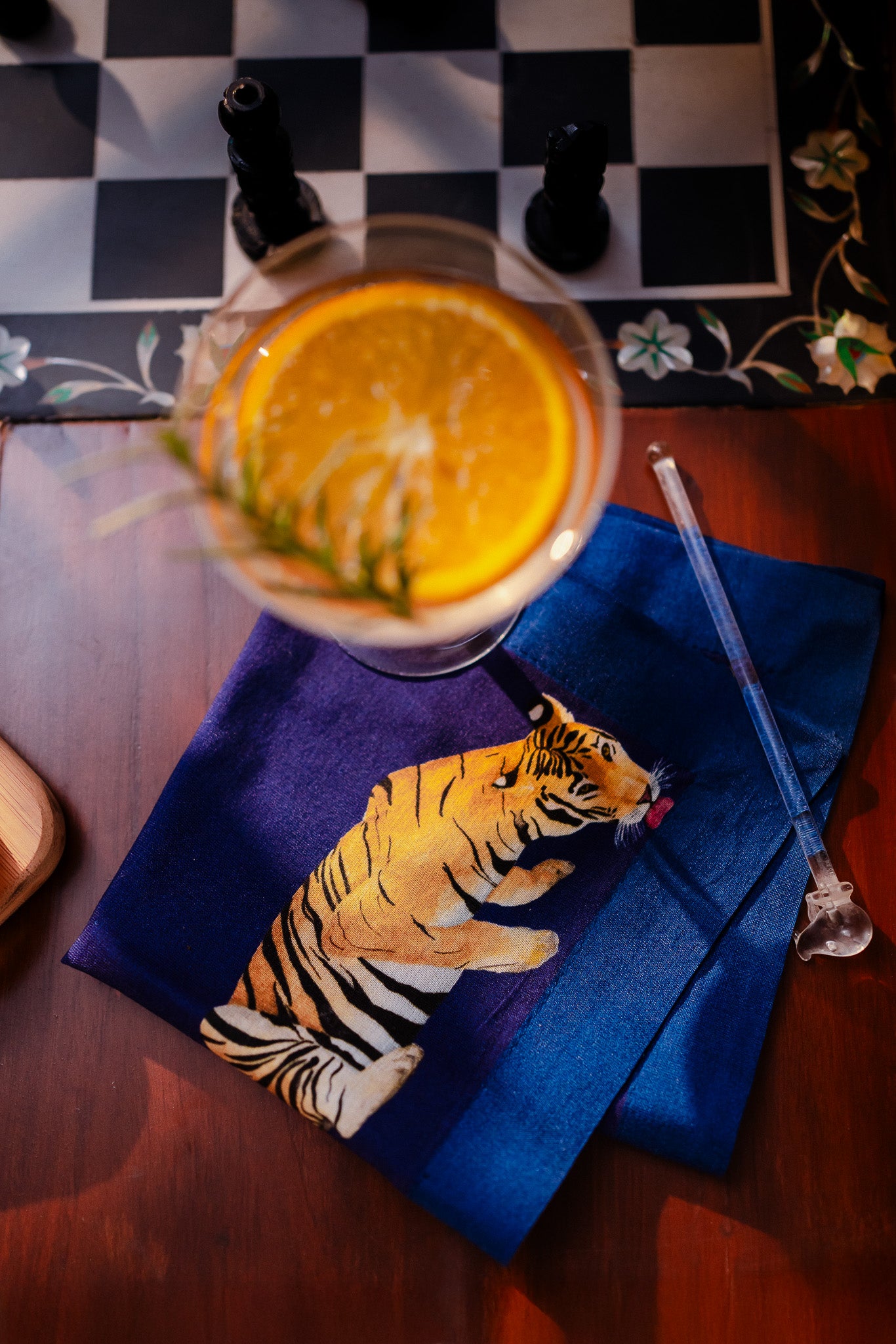 Tiger cocktail napkins (set of 6)