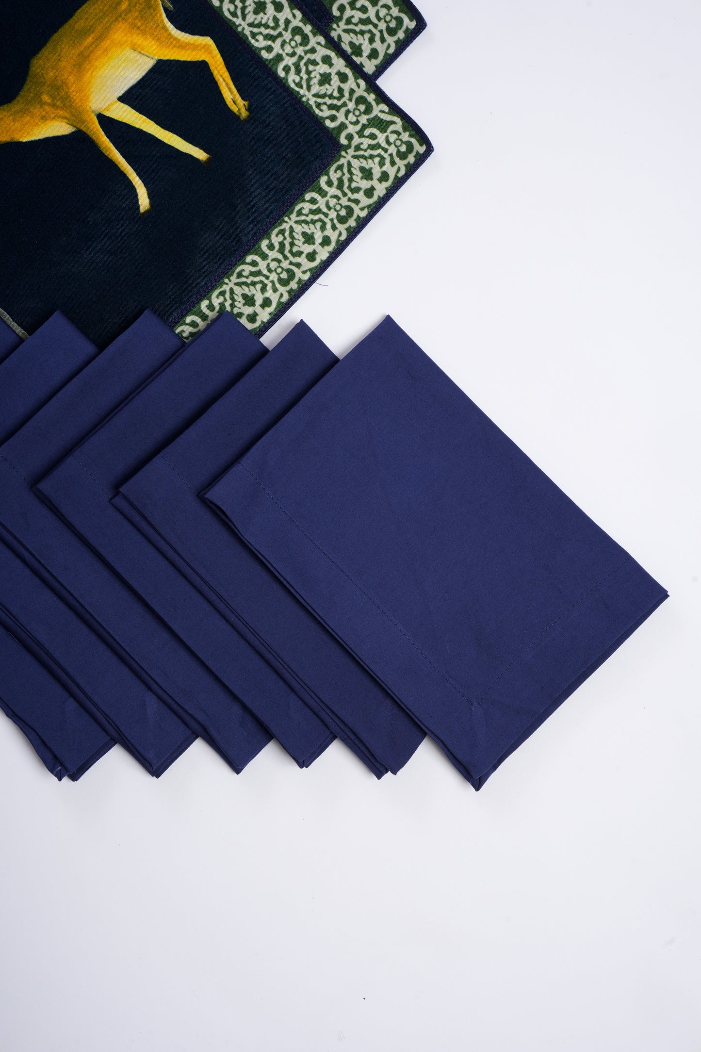 Table mats with intricate hand embroidered borders (set of 6)