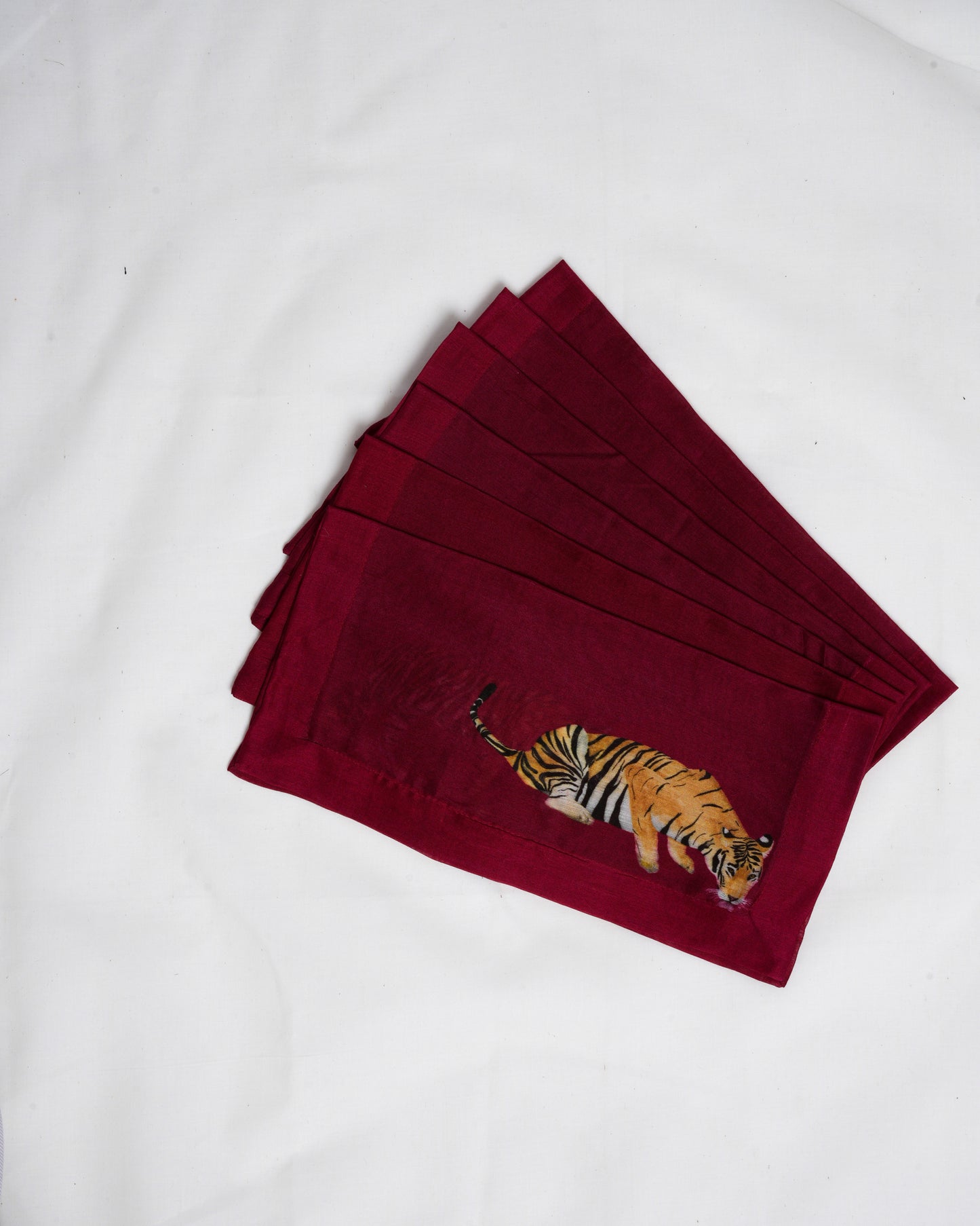Tiger cocktail napkins (set of 6)