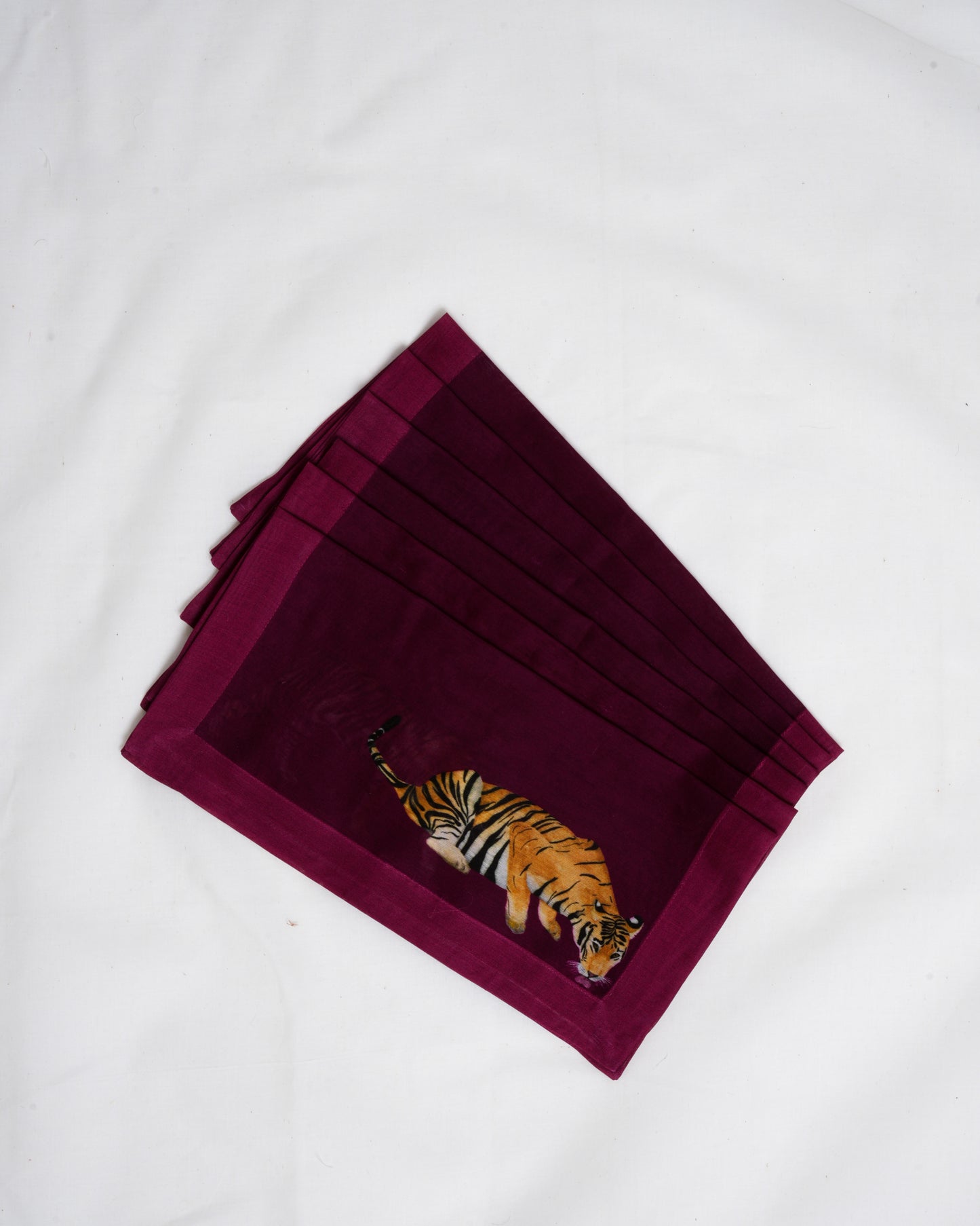 Tiger cocktail napkins (set of 6)