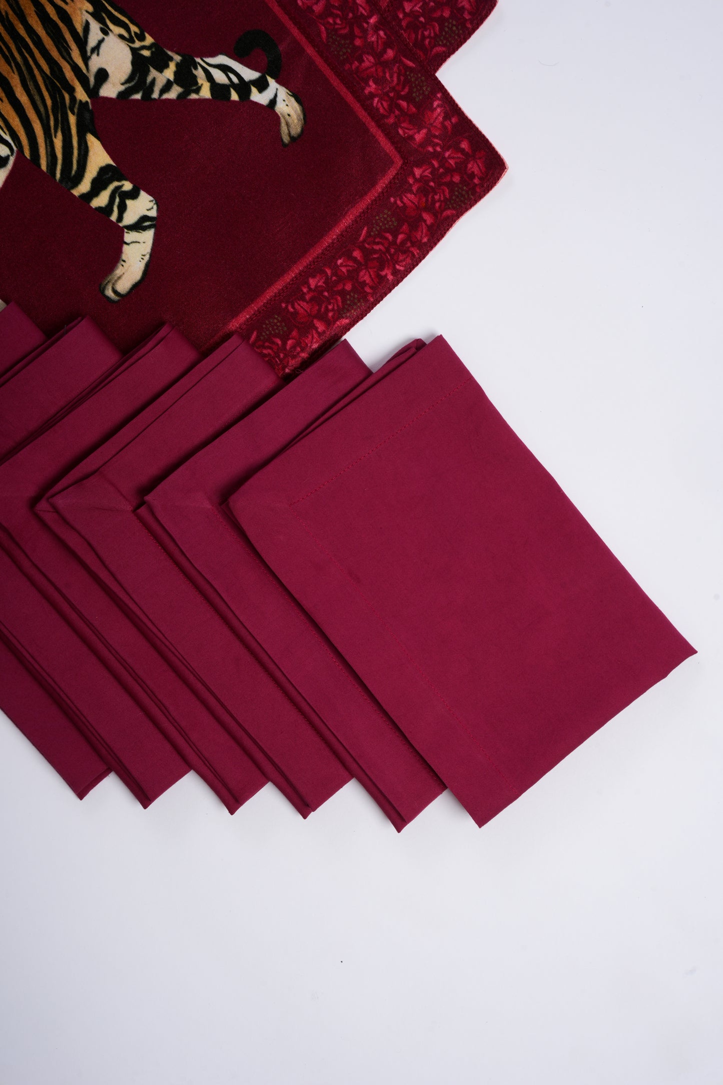 Table mats with intricate hand embroidered borders (set of 6)