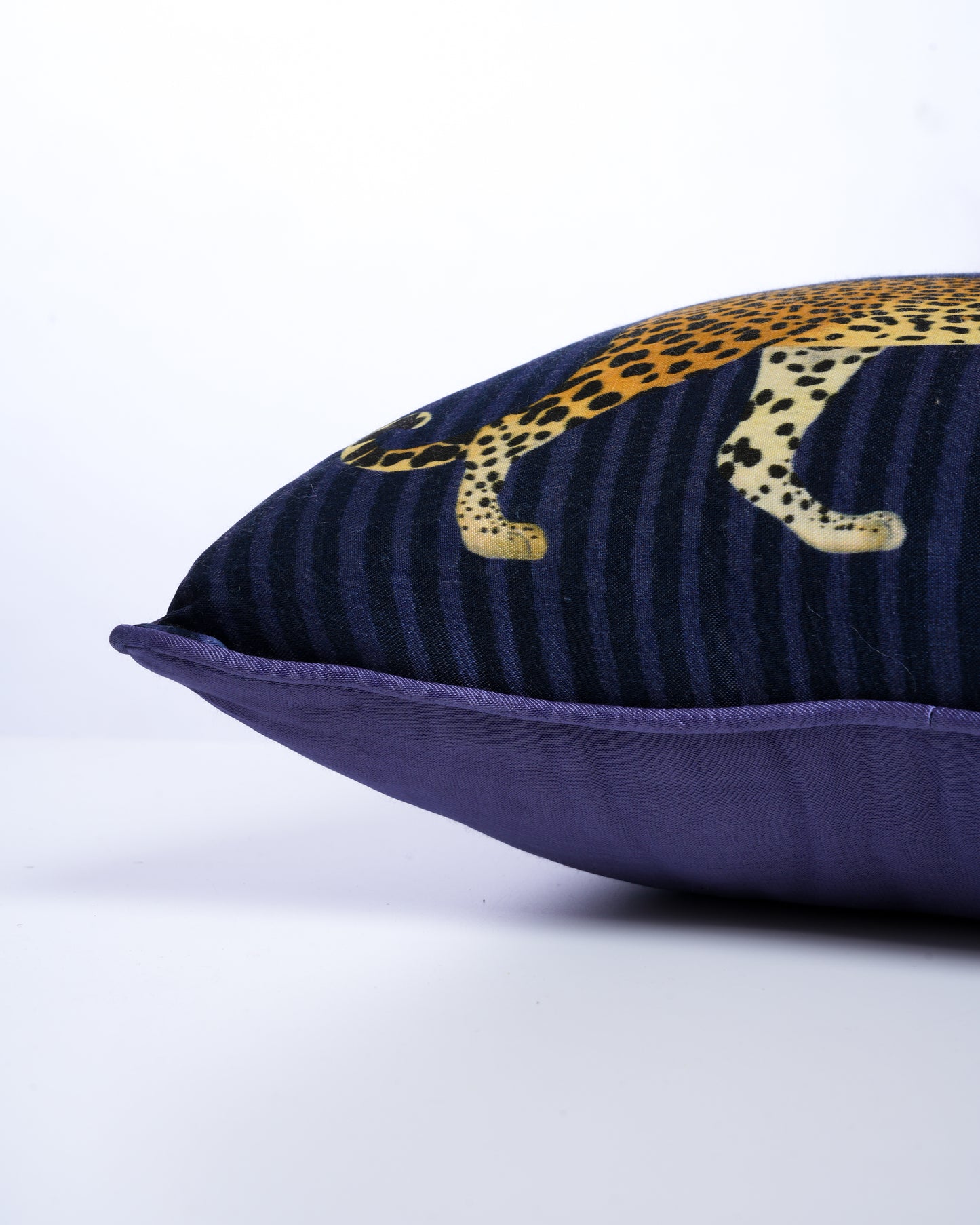Striped Leopard cushion cover