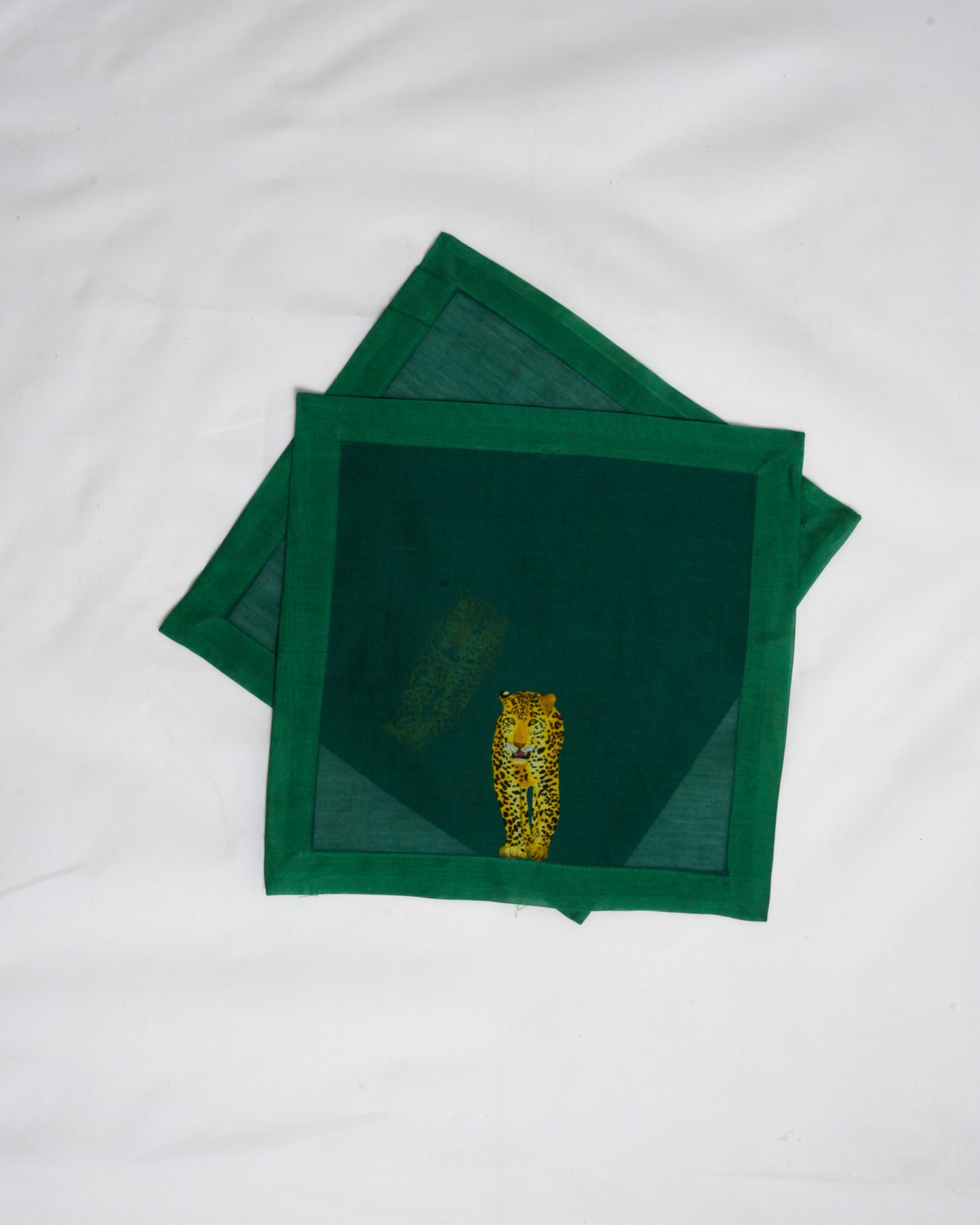 Emerald Green cocktail napkins (set of 6)