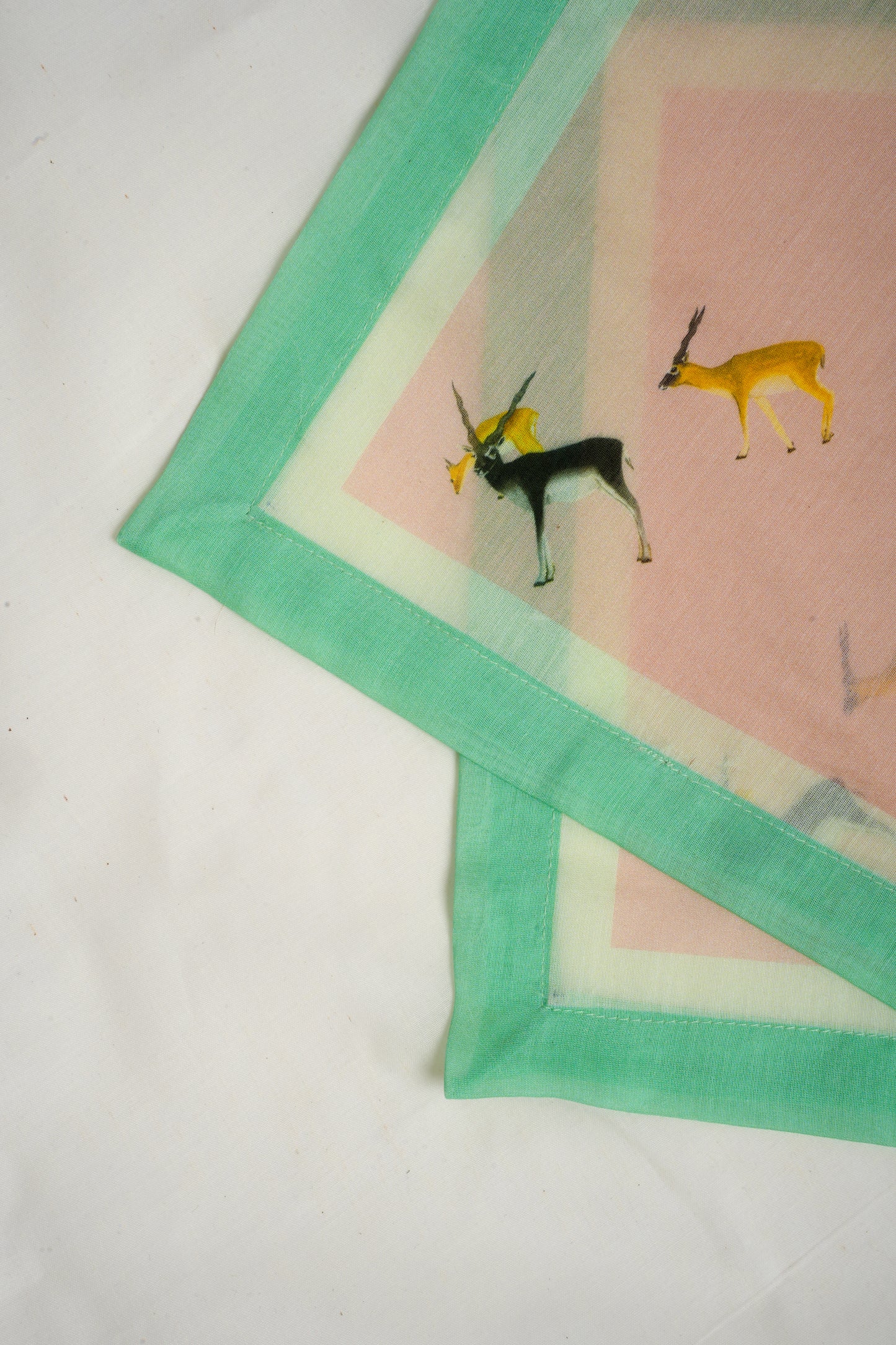 Pastel Blackbuck cocktail napkins (set of 6)