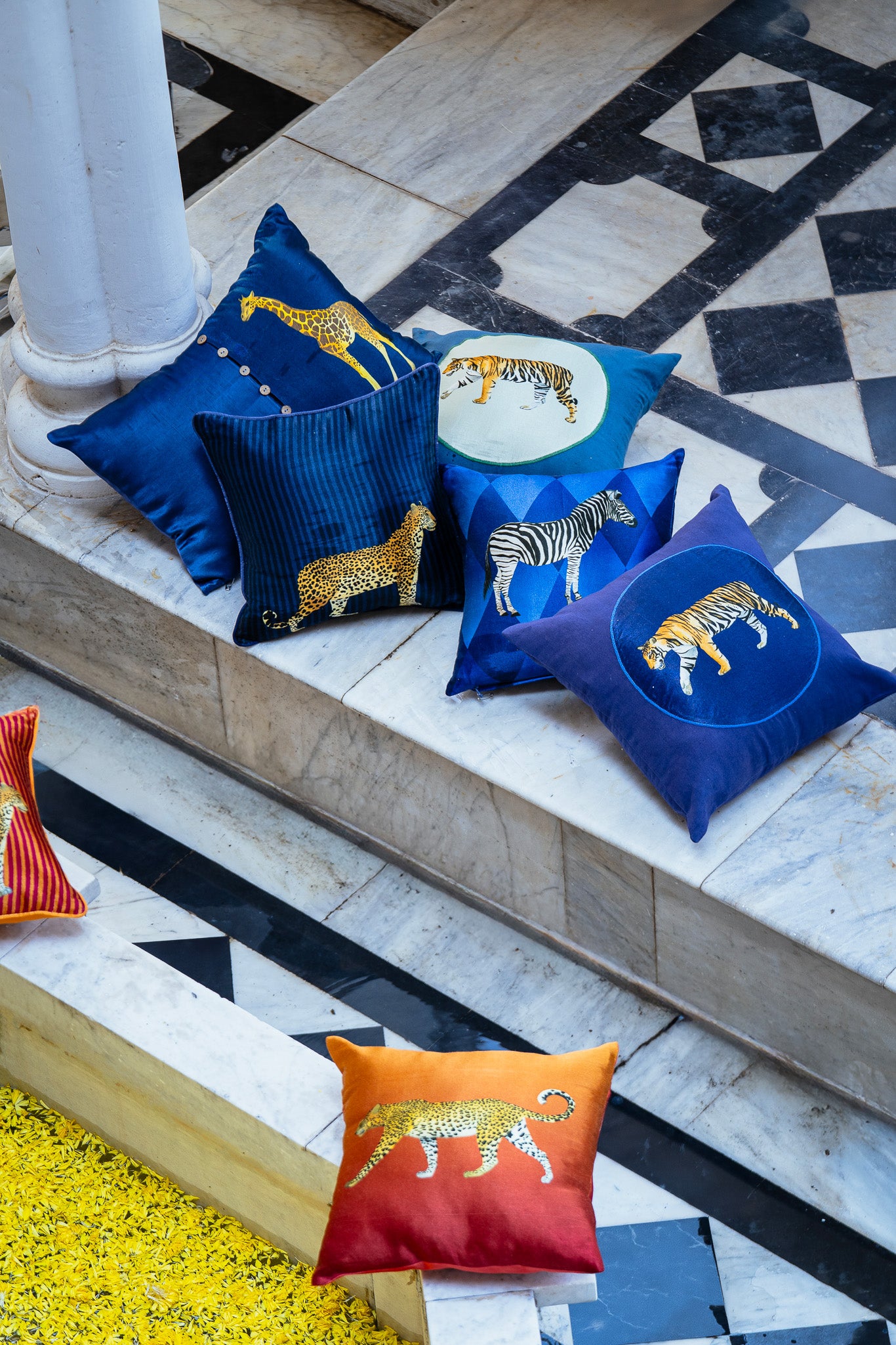 Shaded Zebra cushion cover