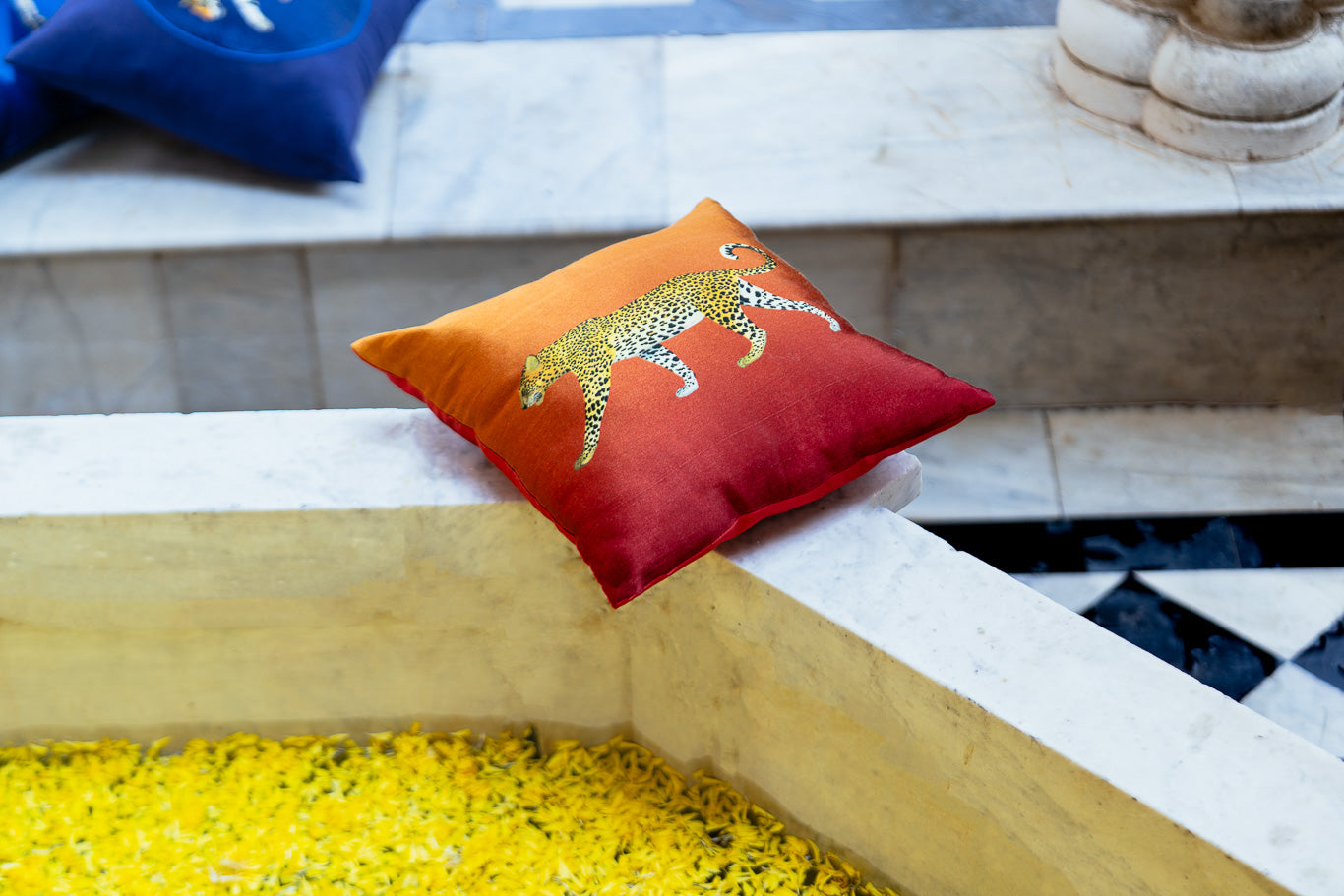 Ombre Leopard cushion cover