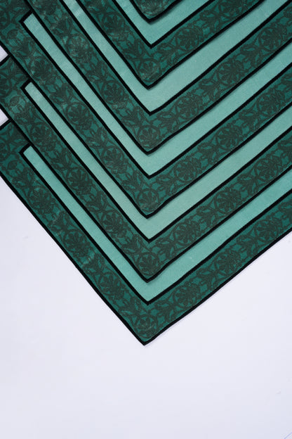Table mats with intricate hand embroidered borders (set of 6)
