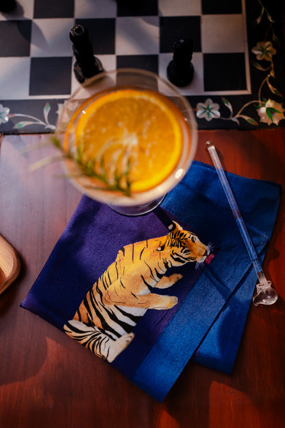 Tiger cocktail napkins (set of 6)