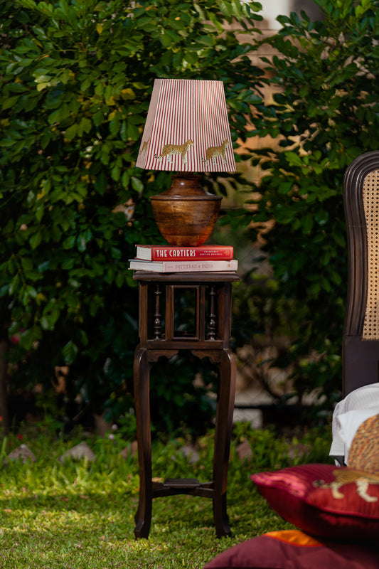 Striped Leopard hexagonal lamp shade