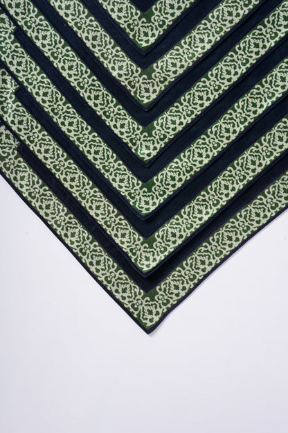 Table mats with intricate hand embroidered borders (set of 6)