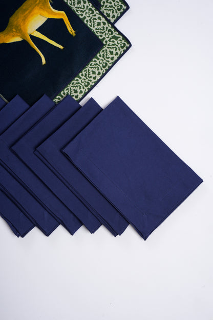 Table mats with intricate hand embroidered borders (set of 6)