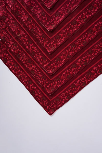 Table mats with intricate hand embroidered borders (set of 6)