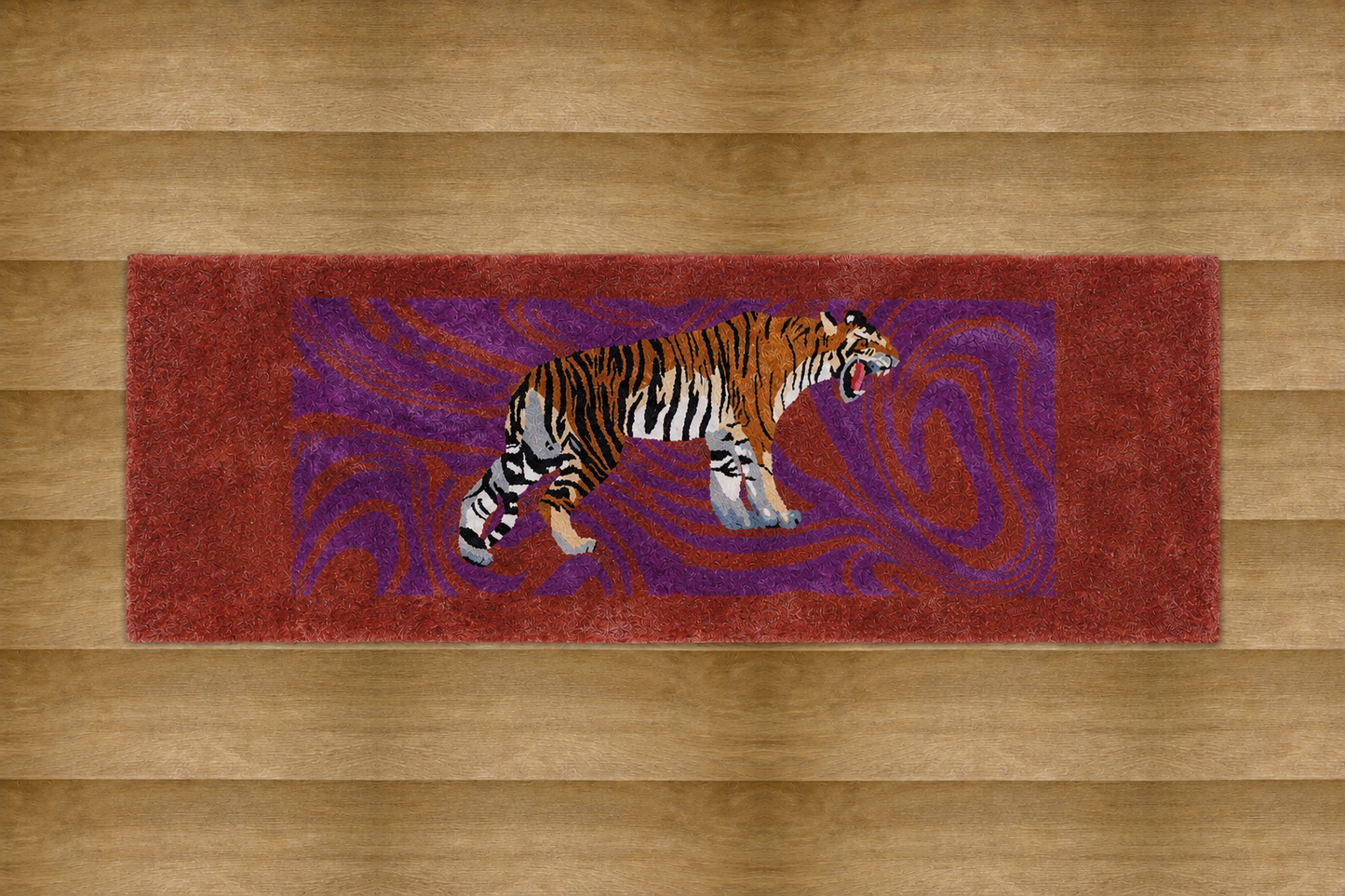 Hand Tufted Tiger Rug