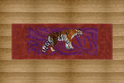 Hand Tufted Tiger Rug