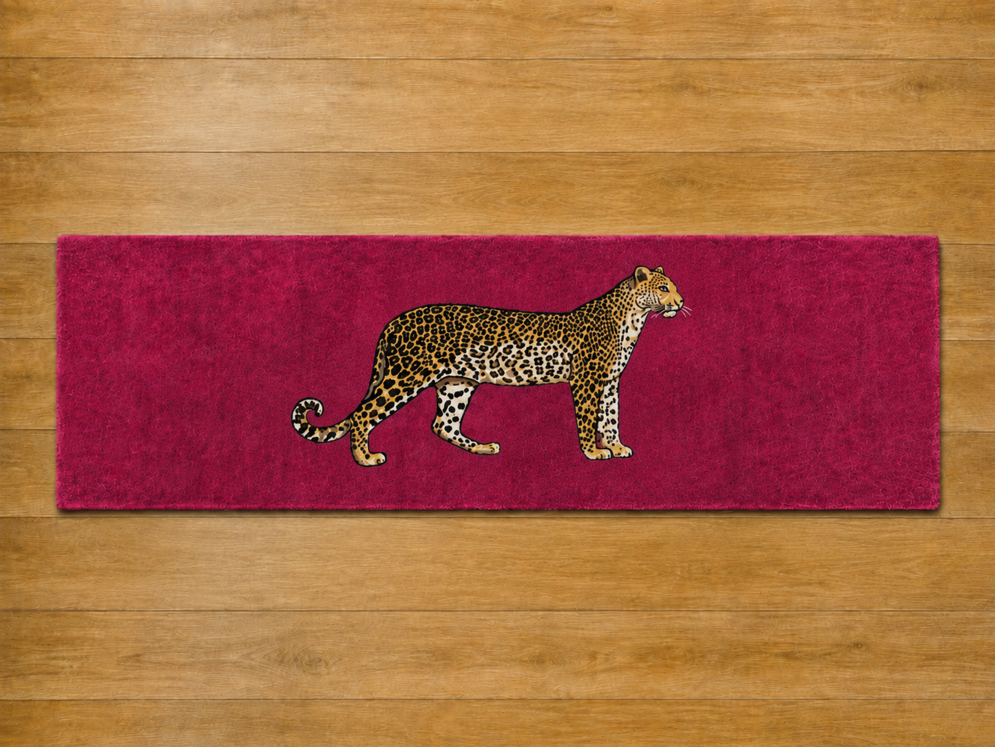 Hand Tufted Leopard Wool Rug