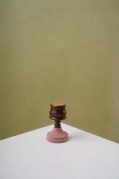 Sandstone Candle Stand Small