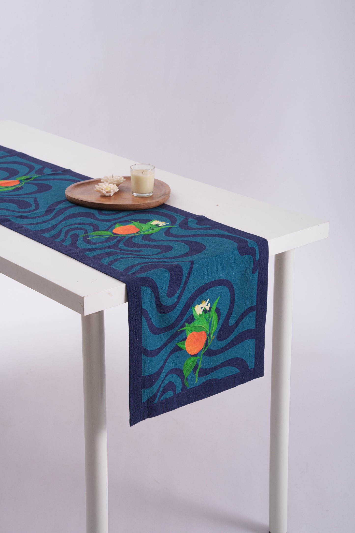 Floral Prints on Waves Runner