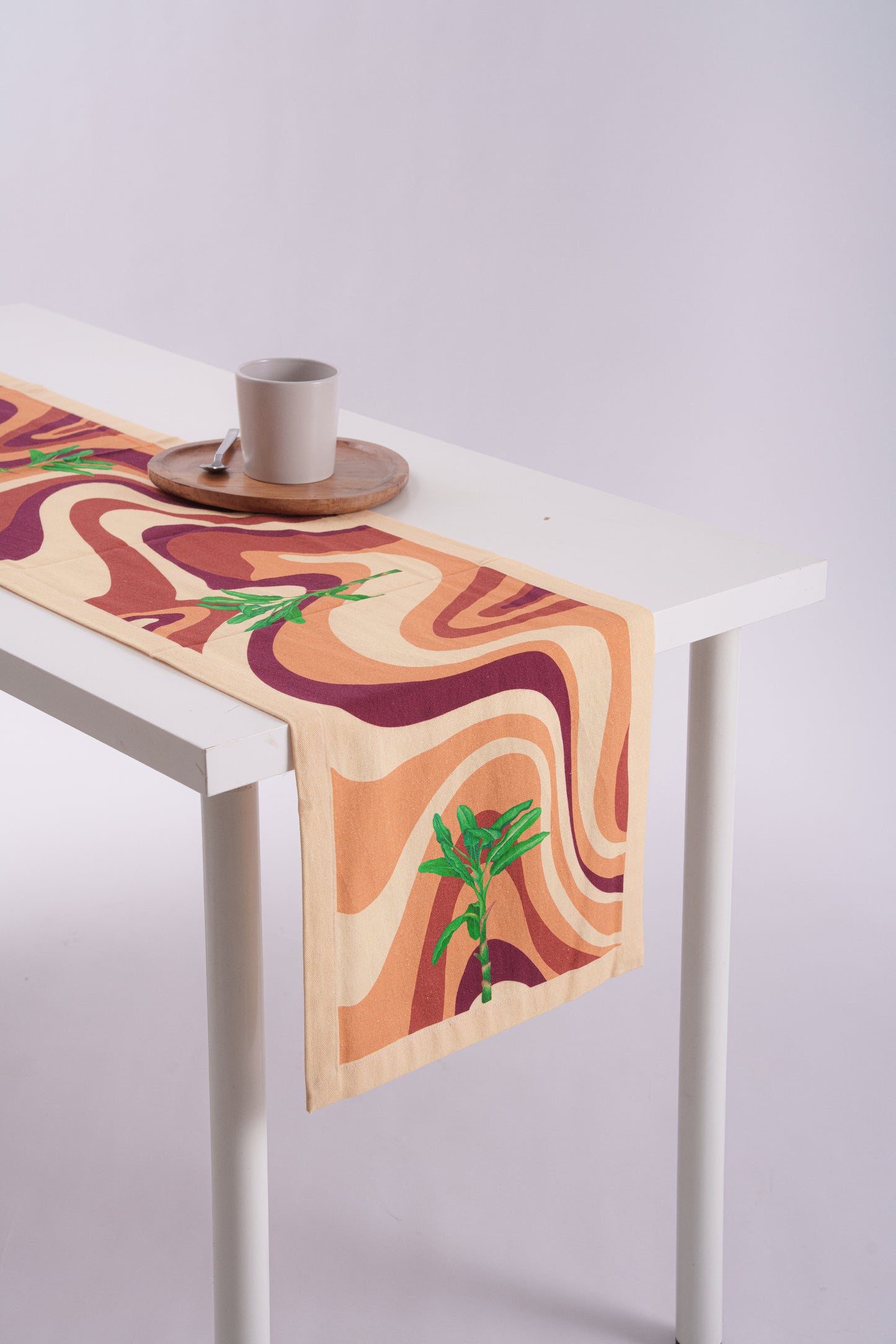 Floral Prints on Waves Runner