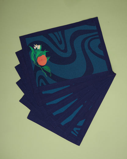Floral Prints on Waves Table mats (set of 6)