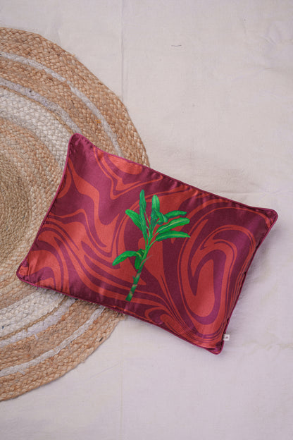 Printed motifs on Vertical Waves cushion covers