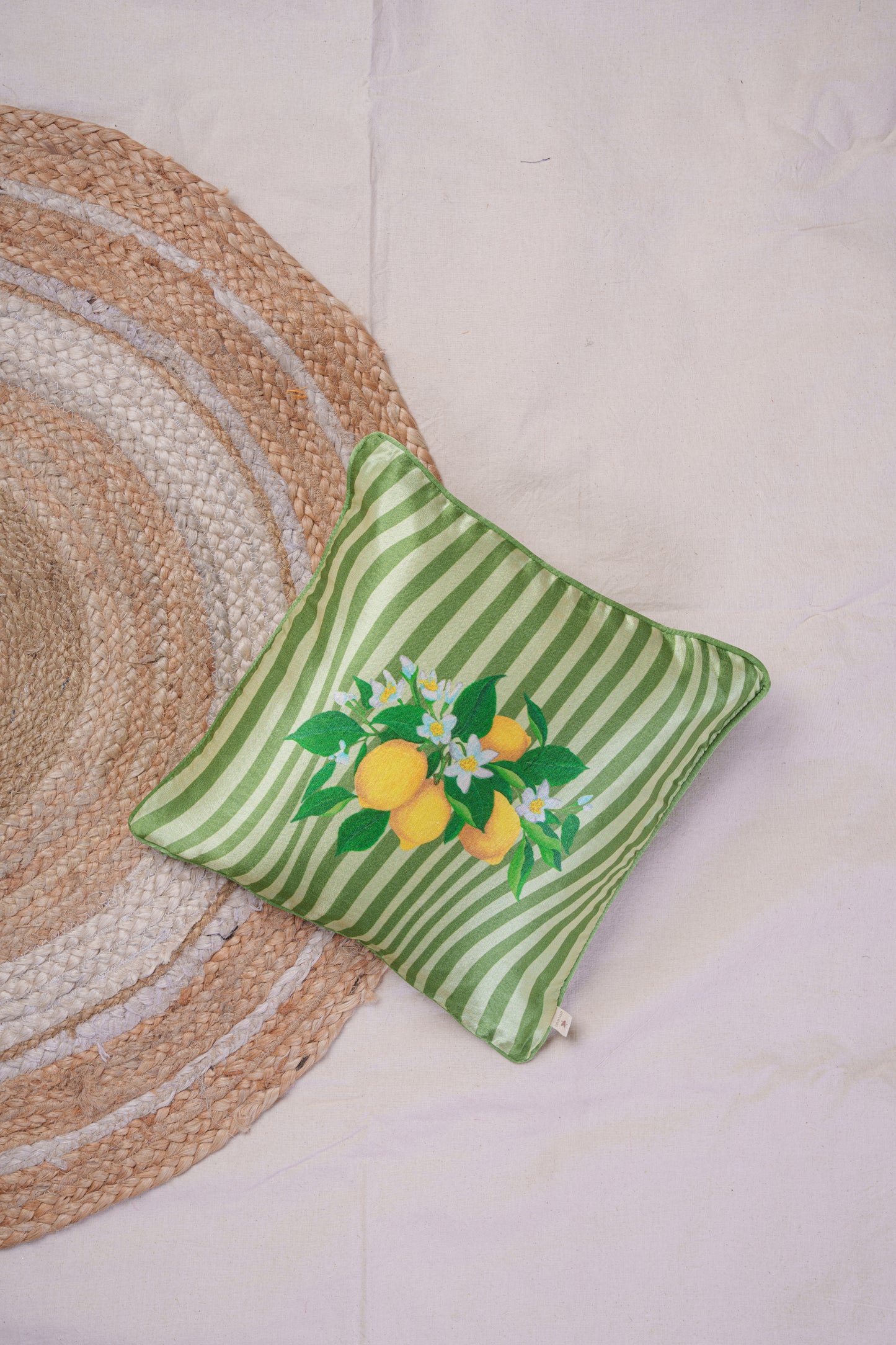 Printed motifs on Vertical Waves cushion cover