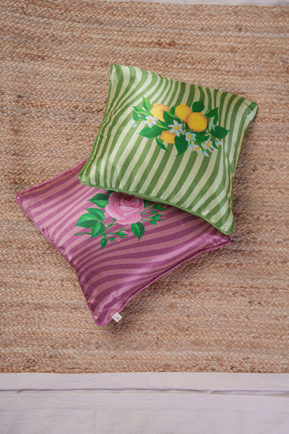 Printed motifs on Vertical Waves cushion cover