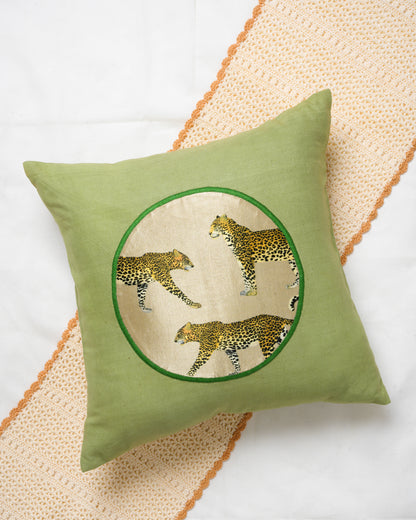 Round patch cushion cover