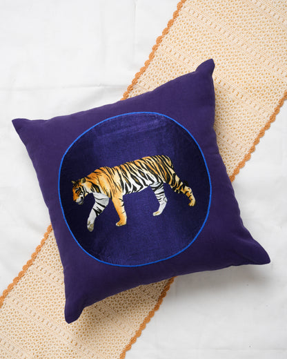 Round patch cushion cover