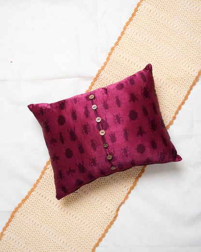 Insect silhouette cushion cover