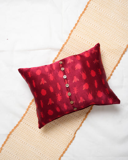 Insect silhouette cushion cover