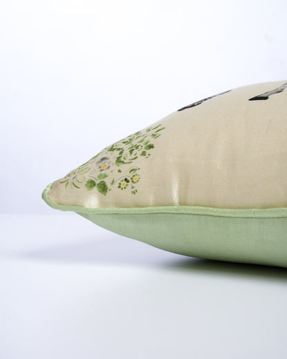Wall mural inspired Zebra cushion cover