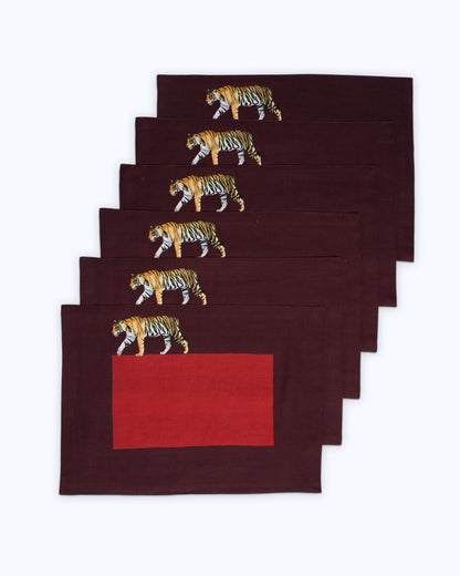 Colour block table mats (set of 6)