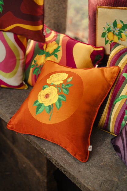 Round Grandient Print cushion cover