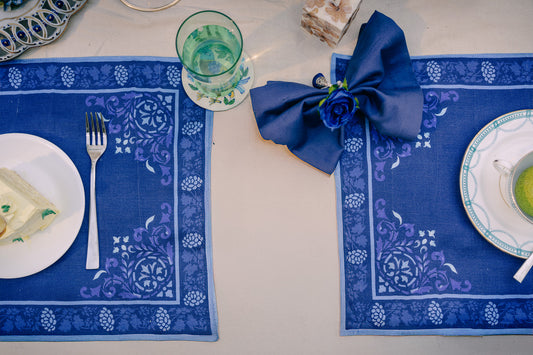 Table mats inspired by wall murals (set of 6)