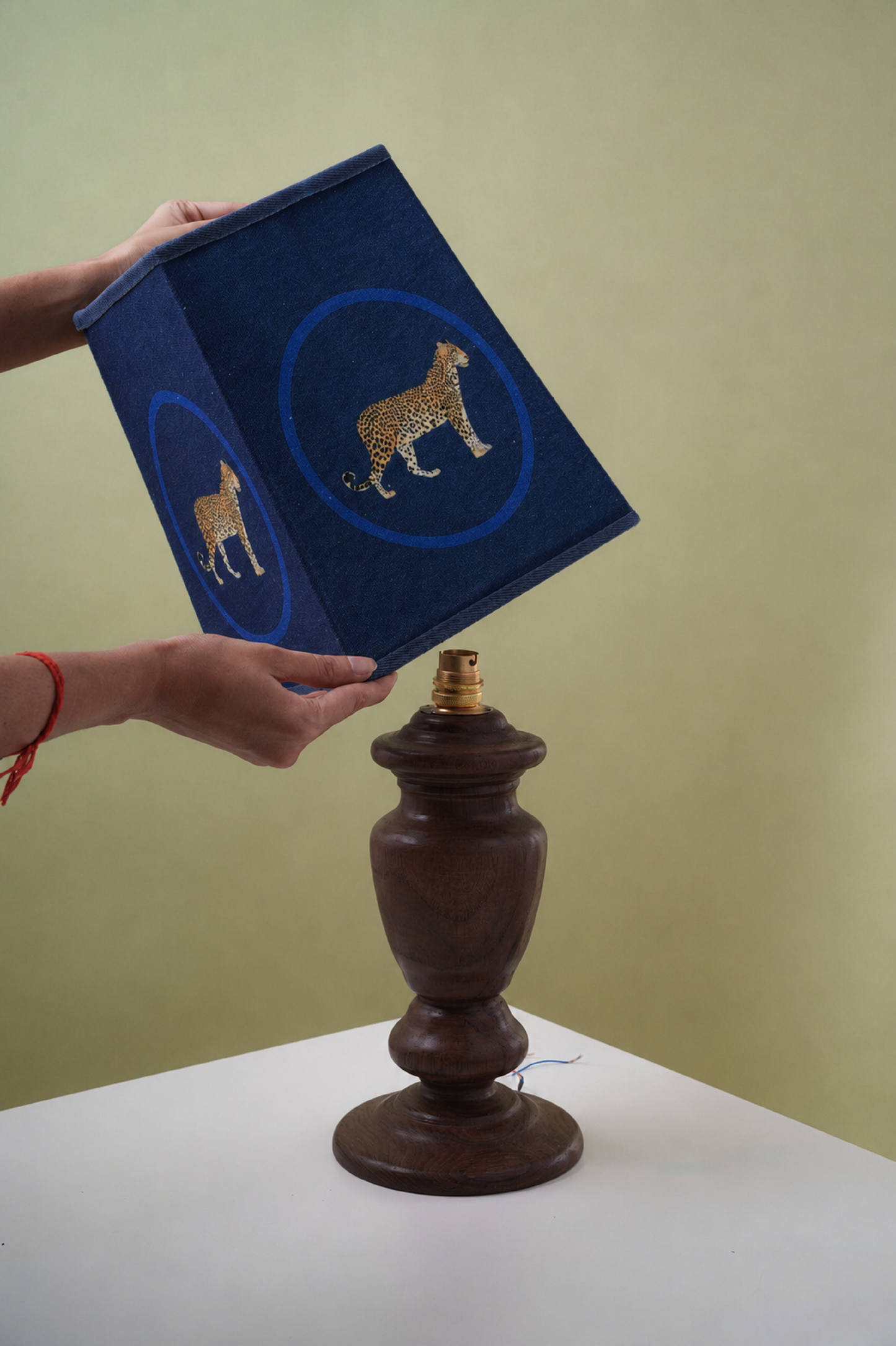 Teak Wood Table lamp