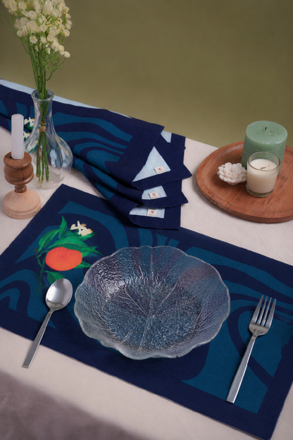 Floral Prints on Waves Table mats (set of 6)