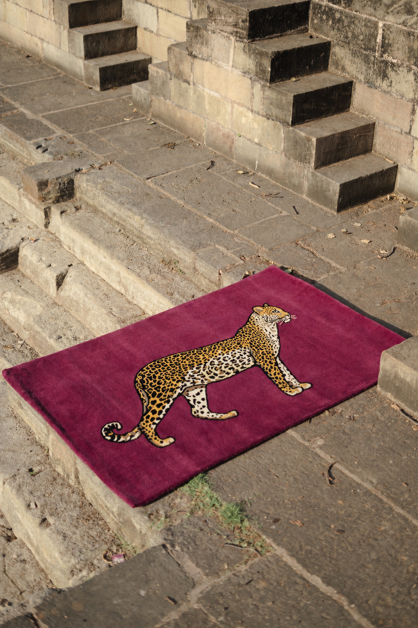 Hand Tufted Leopard Wool Rug