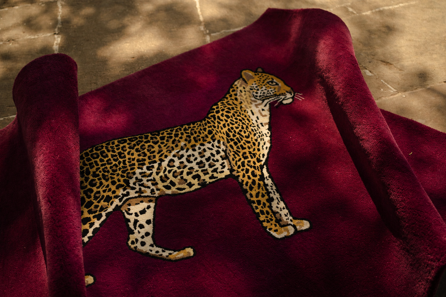Hand Tufted Leopard Wool Rug