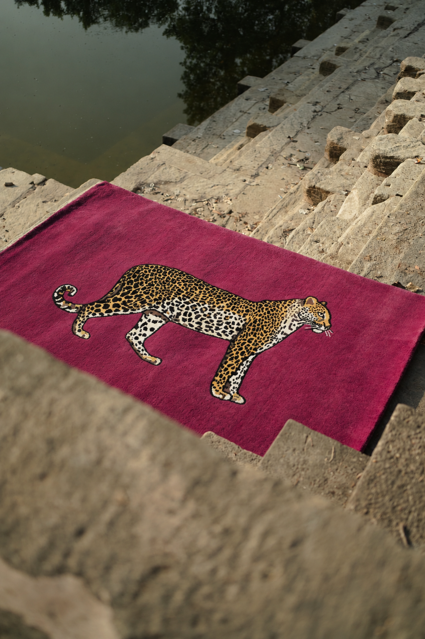 Hand Tufted Leopard Wool Rug