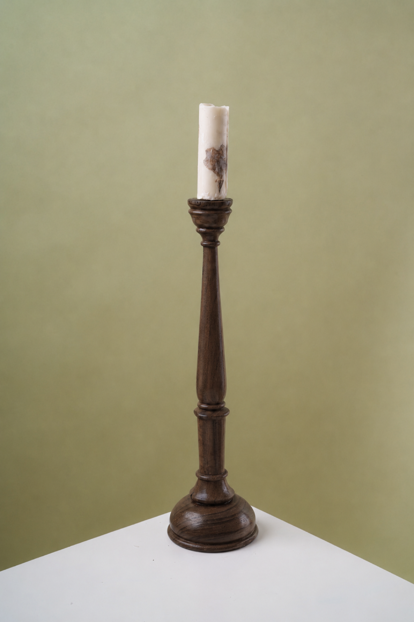 Teak wood Candle stand