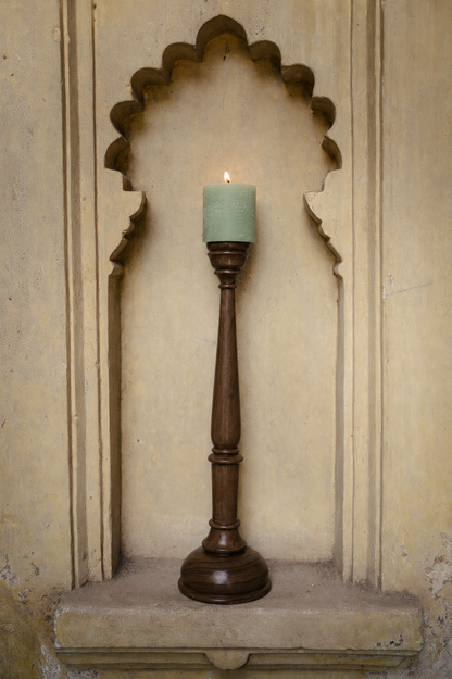 Teak wood Candle stand