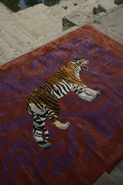 Hand Tufted Tiger Rug