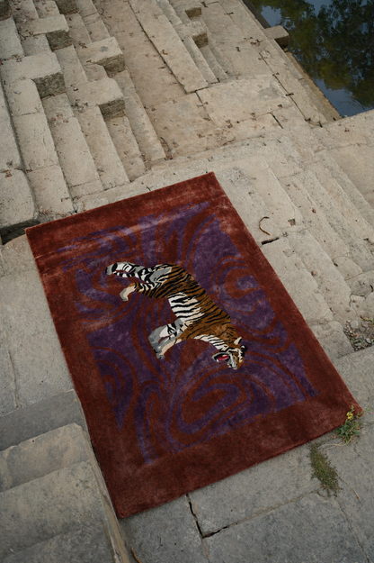 Hand Tufted Tiger Rug