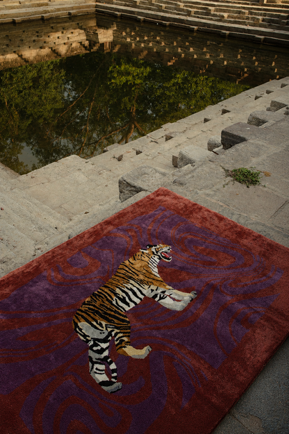 Hand Tufted Tiger Rug