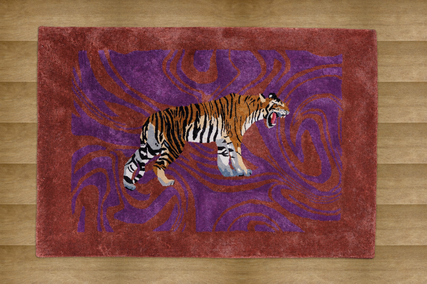 Hand Tufted Tiger Rug