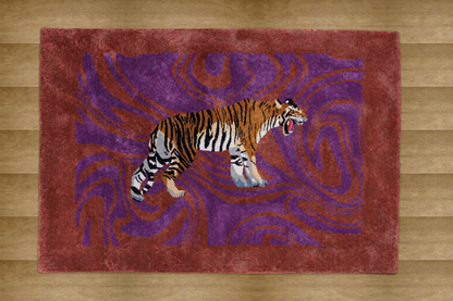 Hand Tufted Tiger Rug
