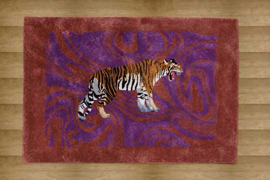 Hand Tufted Tiger Rug